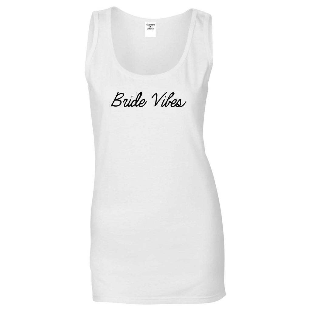 Bride Vibes Bachelorette White Womens Tank Top