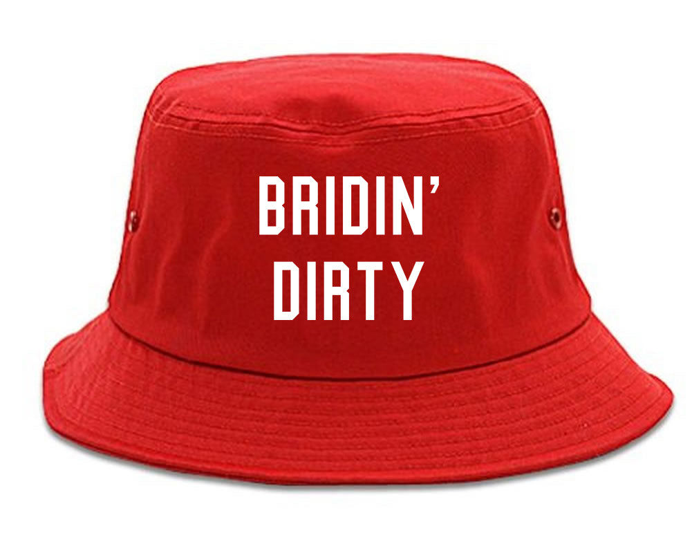 Bridin Dirty Engaged red Bucket Hat