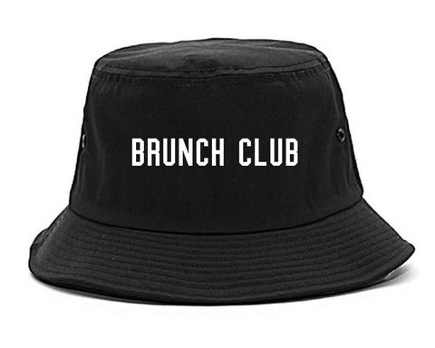 Brunch Club Black Bucket Hat