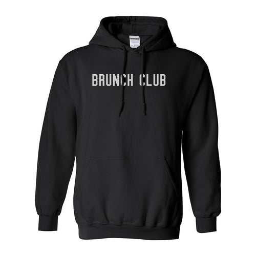 Brunch Club Black Pullover Hoodie
