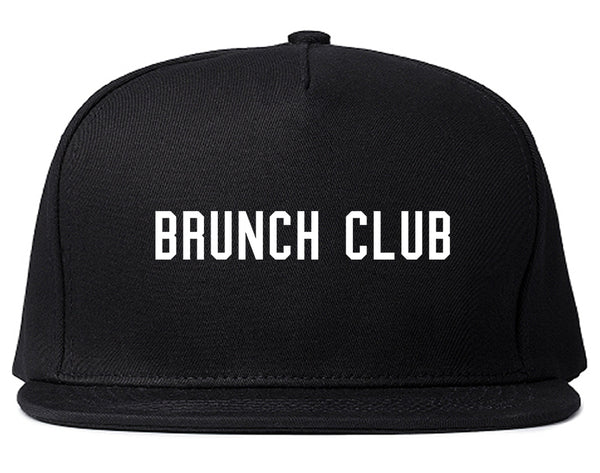 Brunch Club Black Snapback Hat