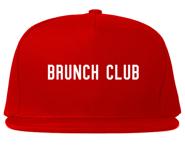 Brunch Club Red Snapback Hat