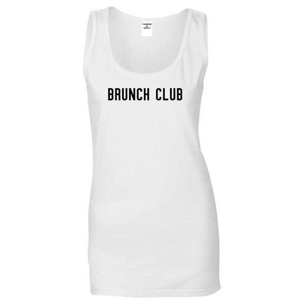 Brunch Club White Tank Top