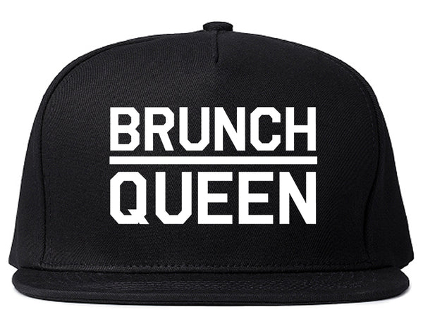 Brunch Queen Food Black Snapback Hat