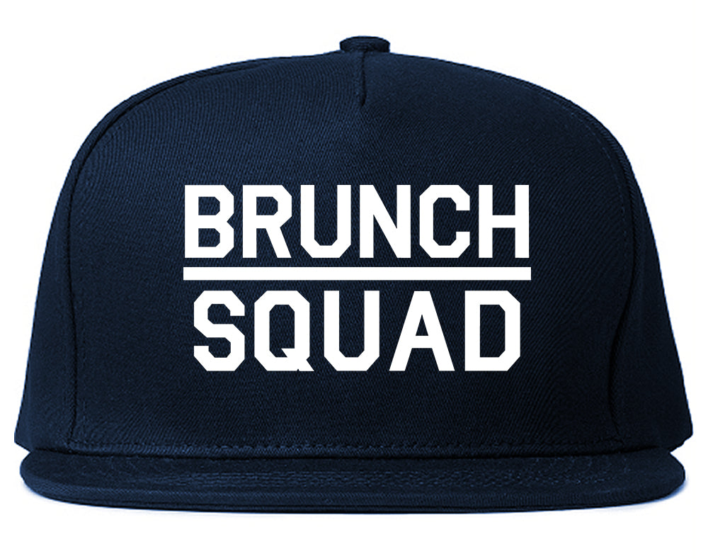 Brunch Squad Food Blue Snapback Hat