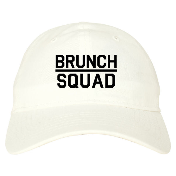 Brunch Squad Food white dad hat