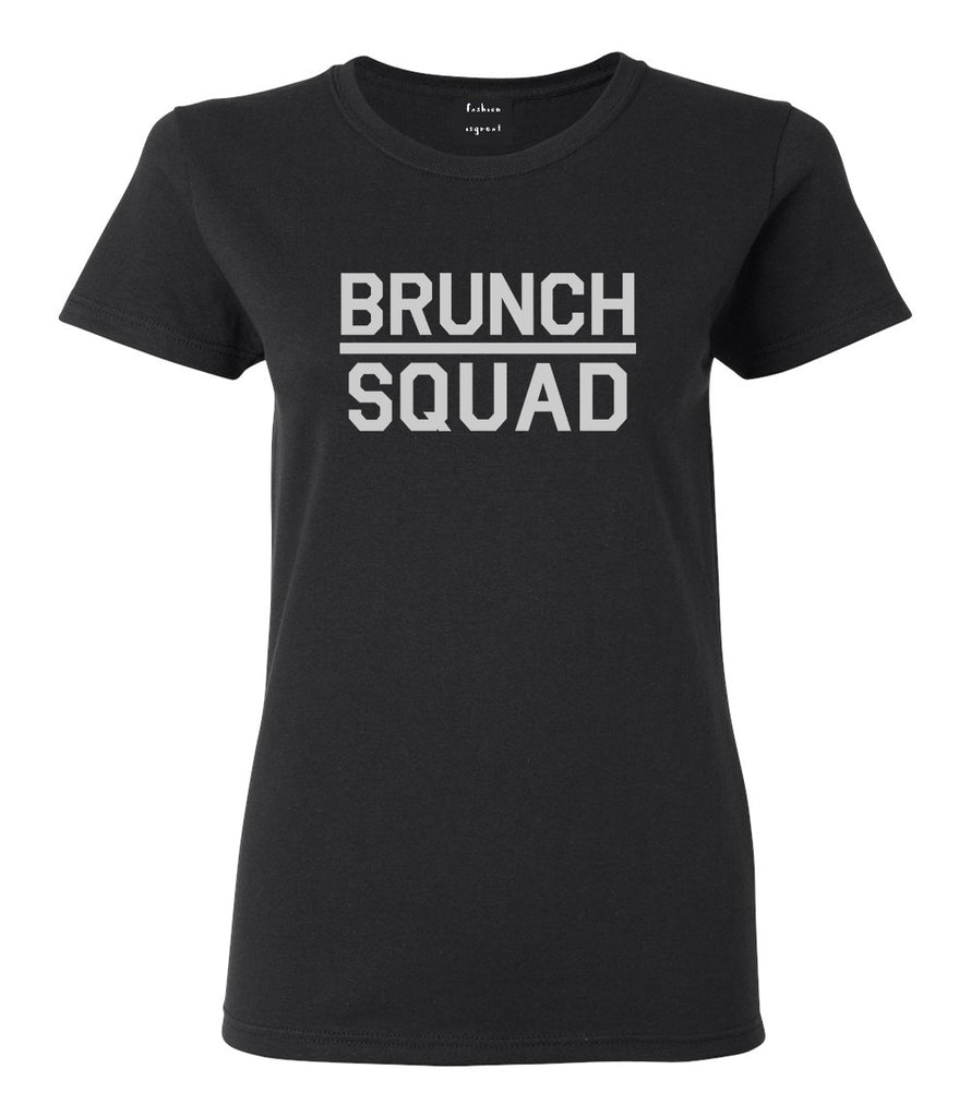 Brunch Squad Food Black Womens T-Shirt