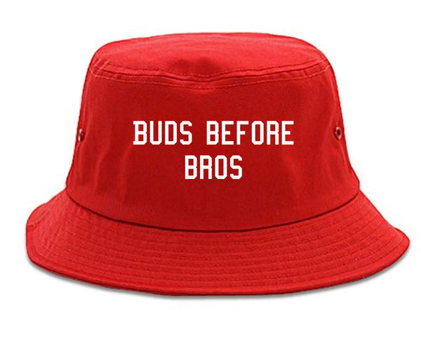 Buds Before Bros Bucket Hat Red