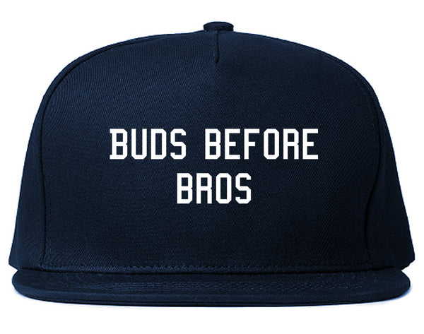 Buds Before Bros Snapback Hat Blue