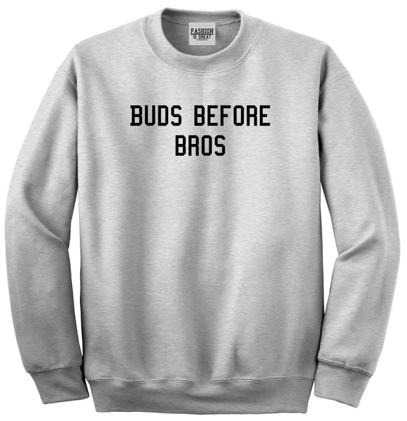 Buds Before Bros Unisex Crewneck Sweatshirt Grey