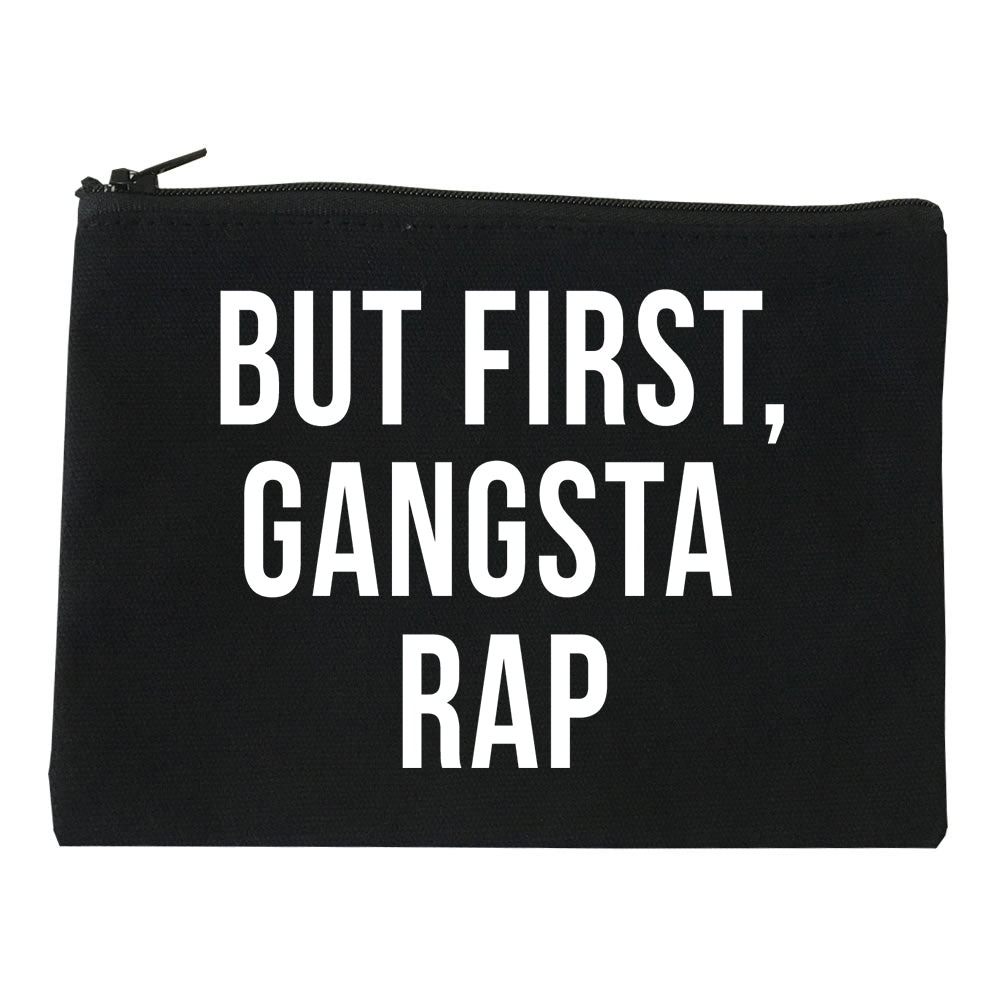 But First Gangsta Rap Music Makeup Bag Red