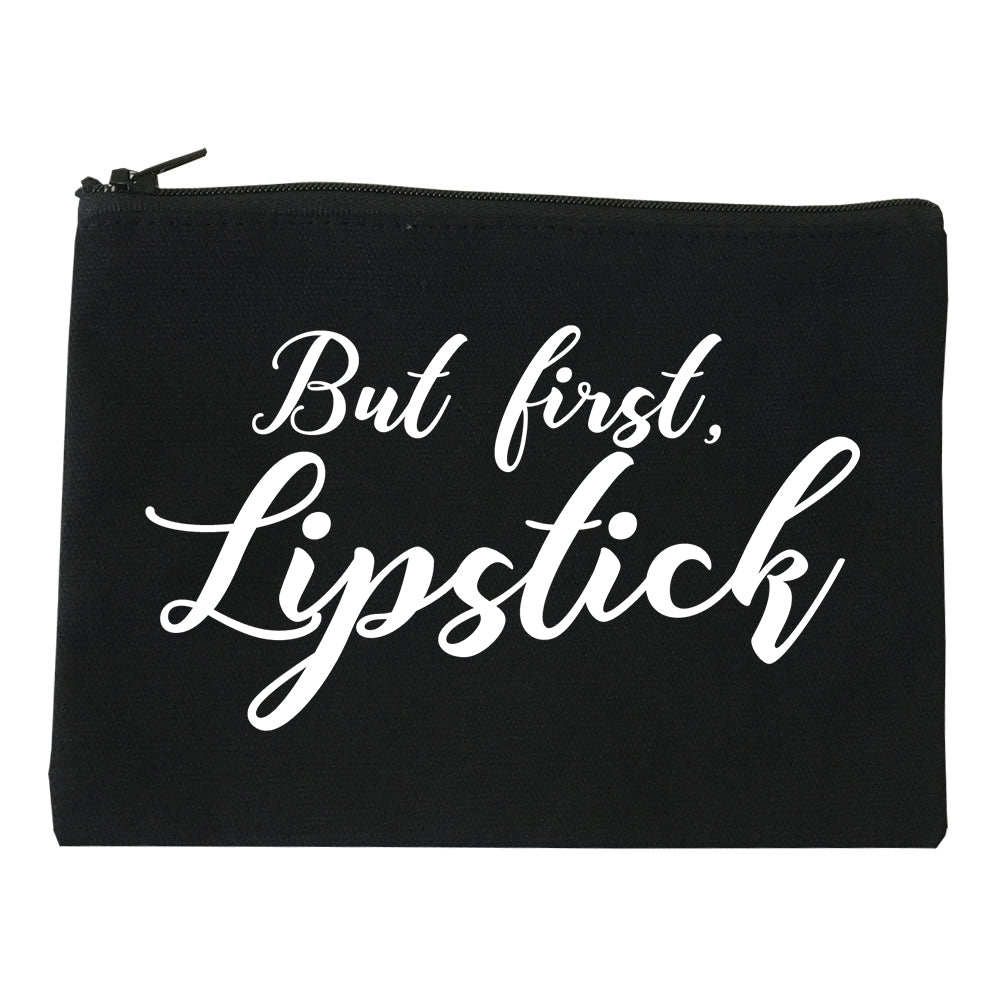 But First Lipstick Makeup Black Makeup Bag