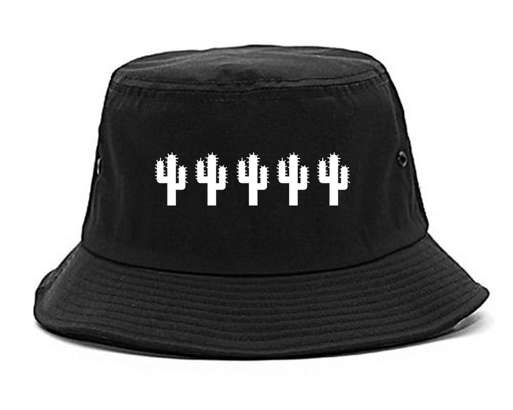 Cactus Plant Lover black Bucket Hat