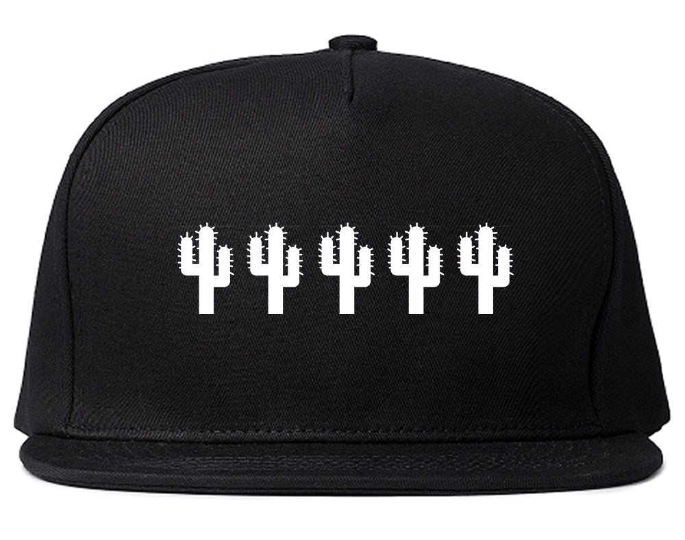 Cactus Plant Lover Black Snapback Hat