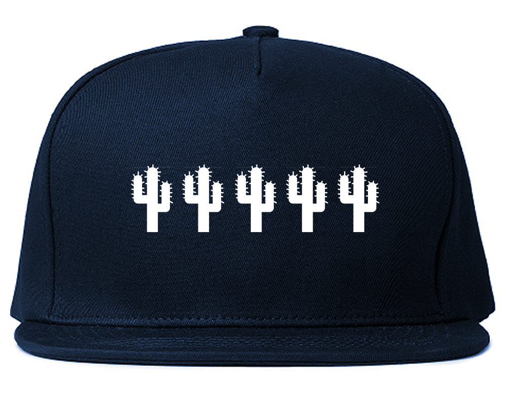 Cactus Plant Lover Blue Snapback Hat