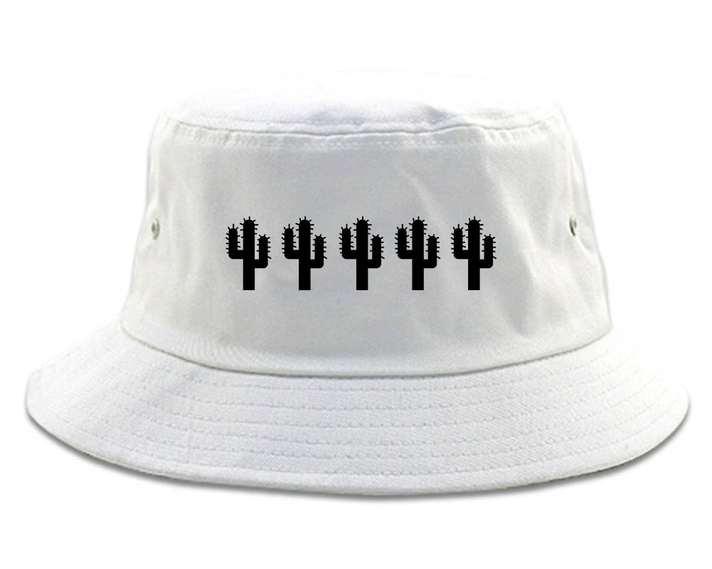 Cactus Plant Lover white Bucket Hat