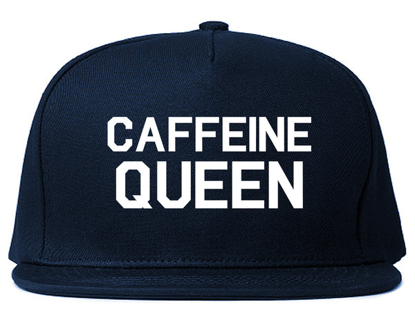 Caffeine Queen Coffee Blue Snapback Hat