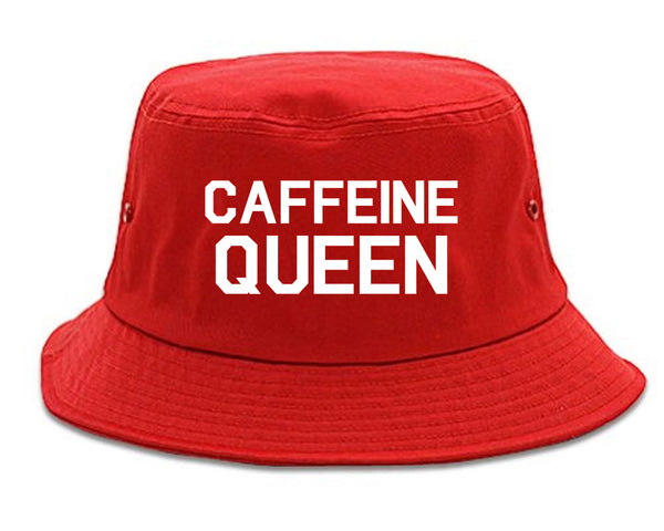 Caffeine Queen Coffee Red Bucket Hat