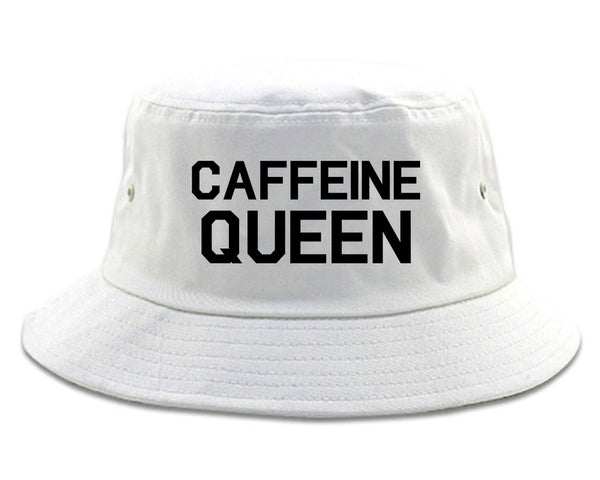 Caffeine Queen Coffee White Bucket Hat
