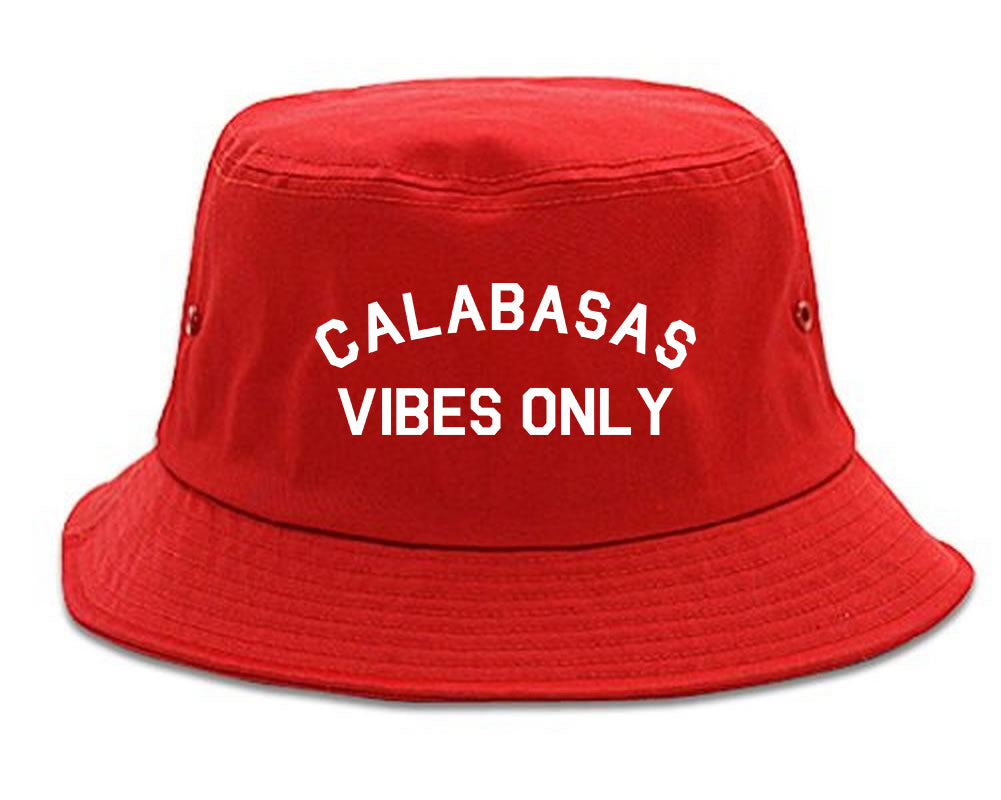 Calabasas Vibes Only California red Bucket Hat