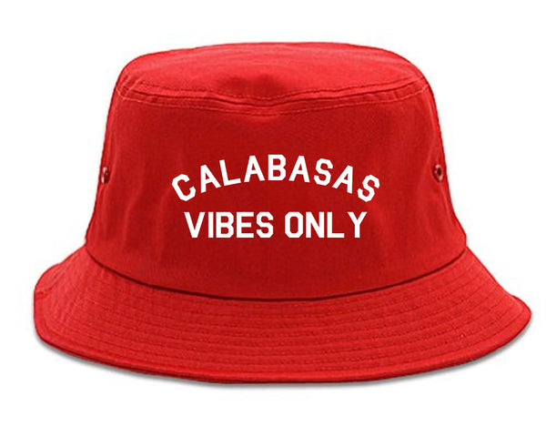 Calabasas Vibes Only California red Bucket Hat