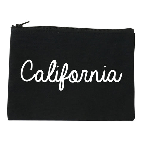 California CA Script Chest black Makeup Bag