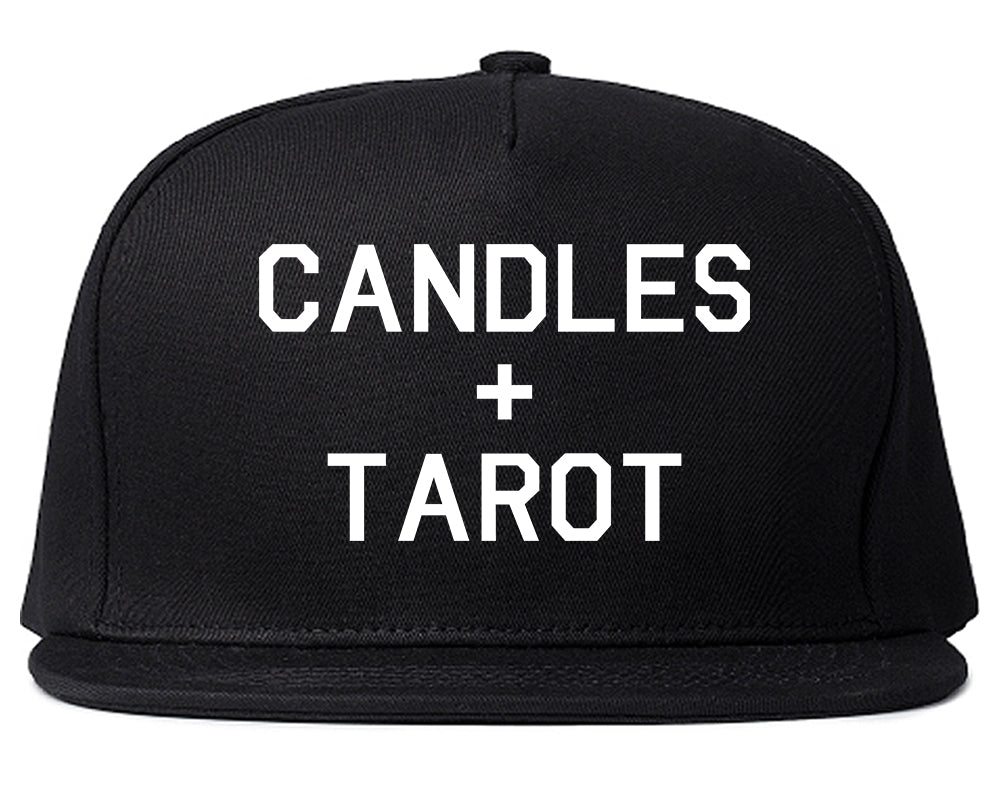 Candles And Tarot Cards Black Snapback Hat