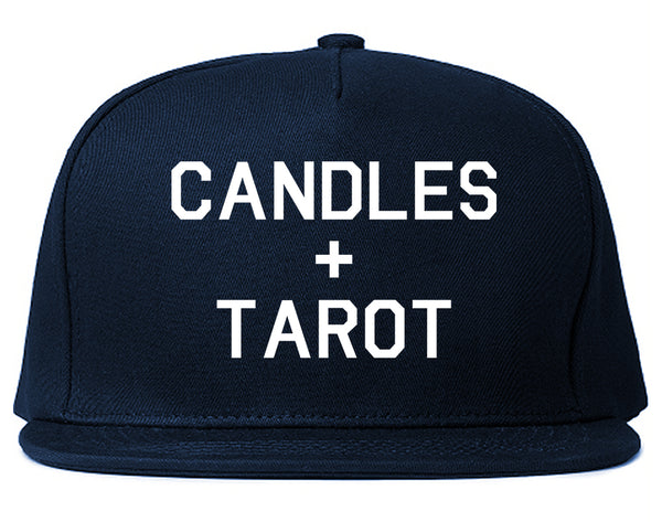 Candles And Tarot Cards Blue Snapback Hat