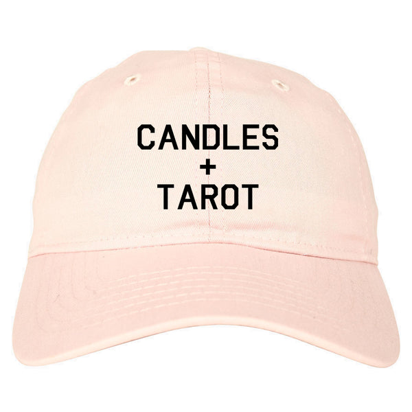 Candles And Tarot Cards pink dad hat