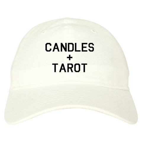 Candles And Tarot Cards white dad hat