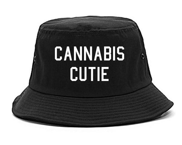 Cannabis Cutie Bucket Hat Black
