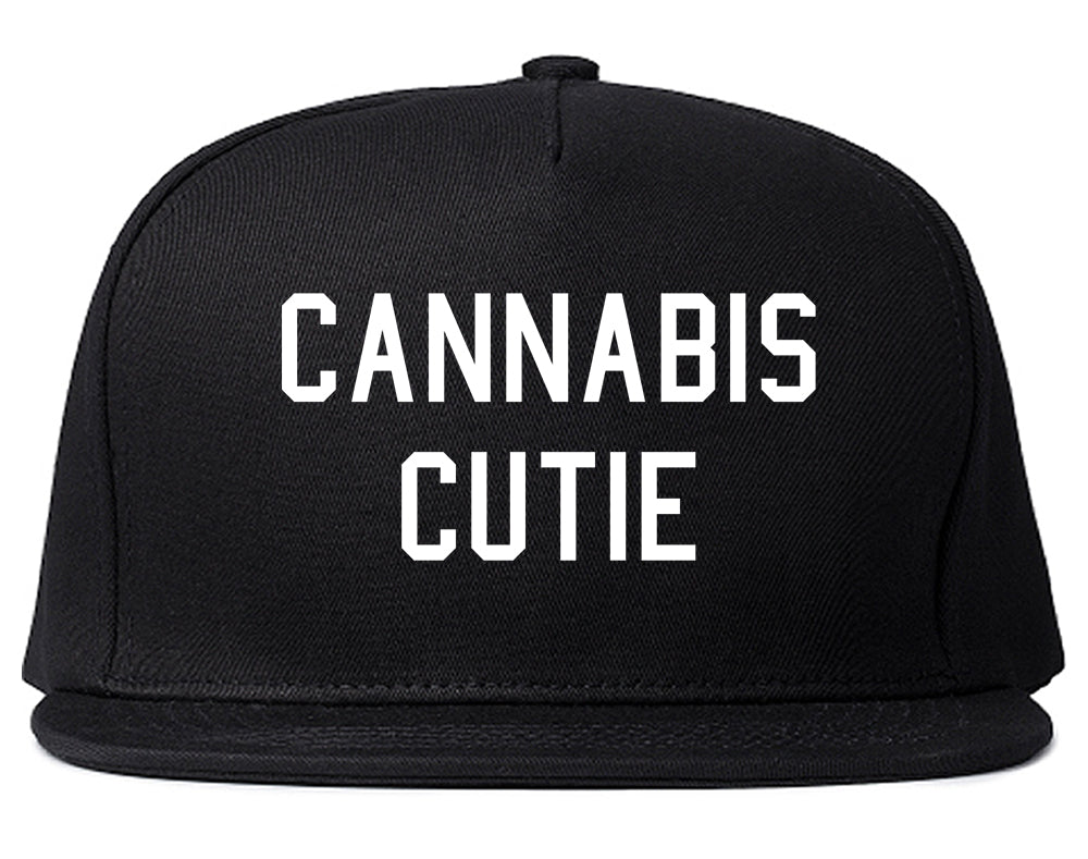 Cannabis Cutie Snapback Hat Black