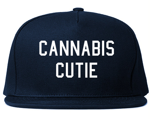 Cannabis Cutie Snapback Hat Blue