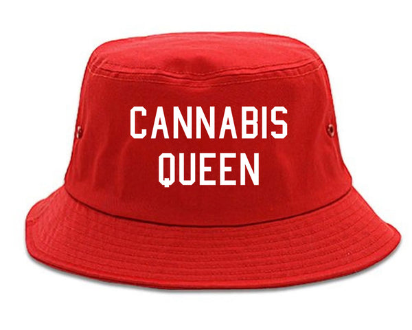 Cannabis Queen Bucket Hat Red