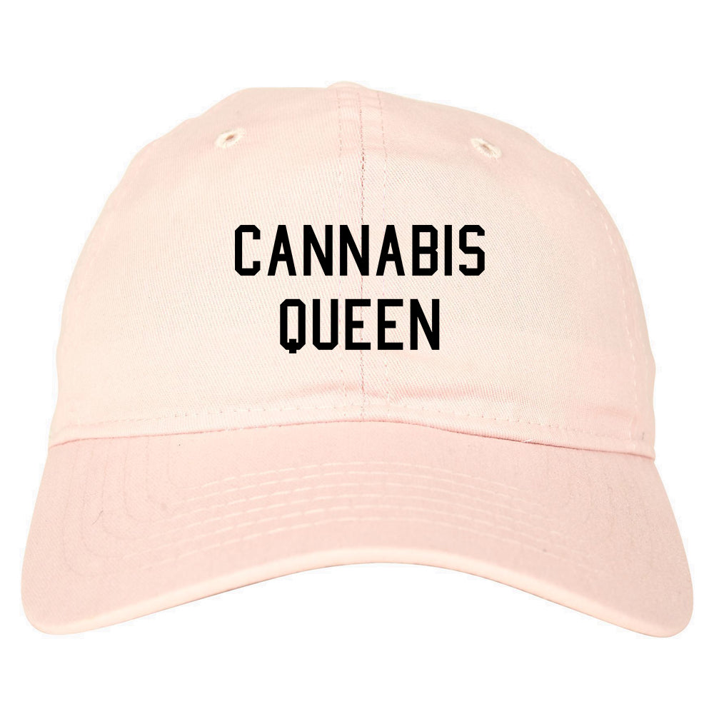 Cannabis Queen Dad Hat Pink