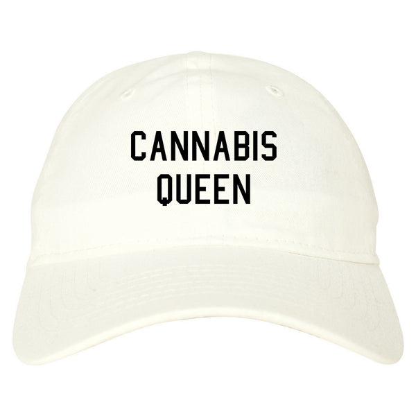 Cannabis Queen Dad Hat White