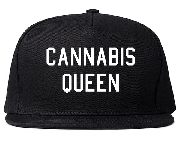Cannabis Queen Snapback Hat Black