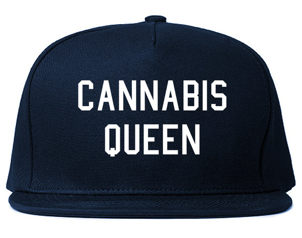 Cannabis Queen Snapback Hat Blue