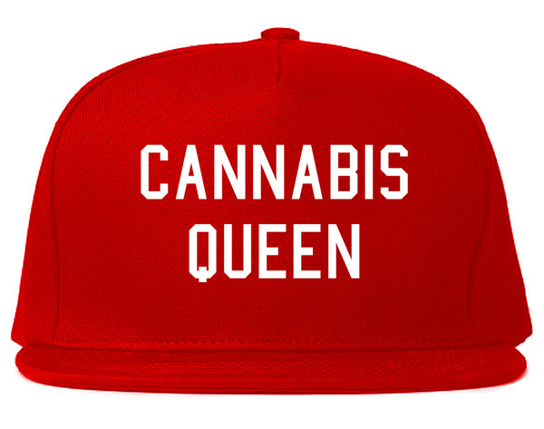Cannabis Queen Snapback Hat Red