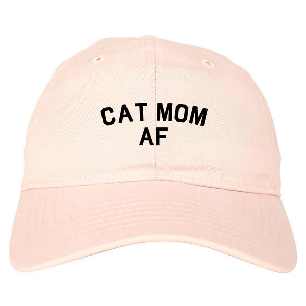 Cat Mom AF Pet Lover Mother Dad Hat Pink