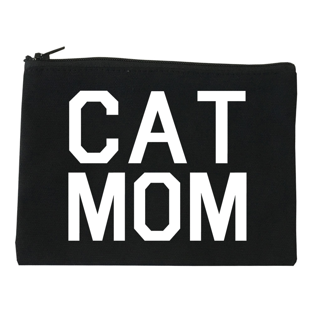 Cat Mom Cat Mother Black Makeup Bag
