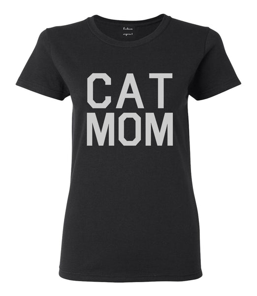 Cat Mom Cat Mother Black T-Shirt