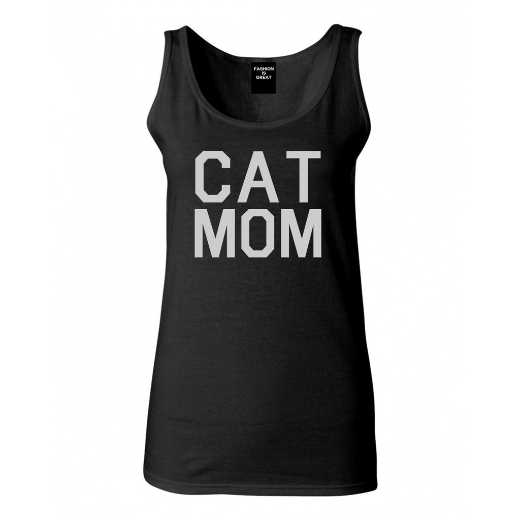 Cat Mom Cat Mother Black Tank Top