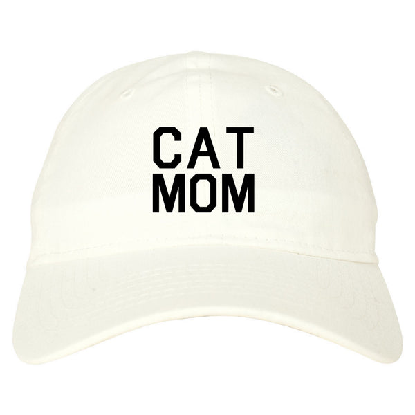 Cat Mom Cat Mother White Dad Hat