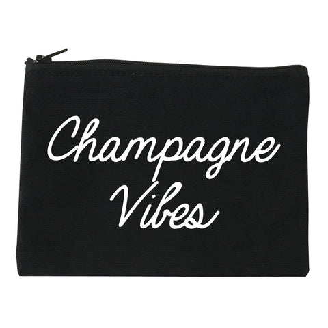 Champagne Vibes Wedding Chest black Makeup Bag
