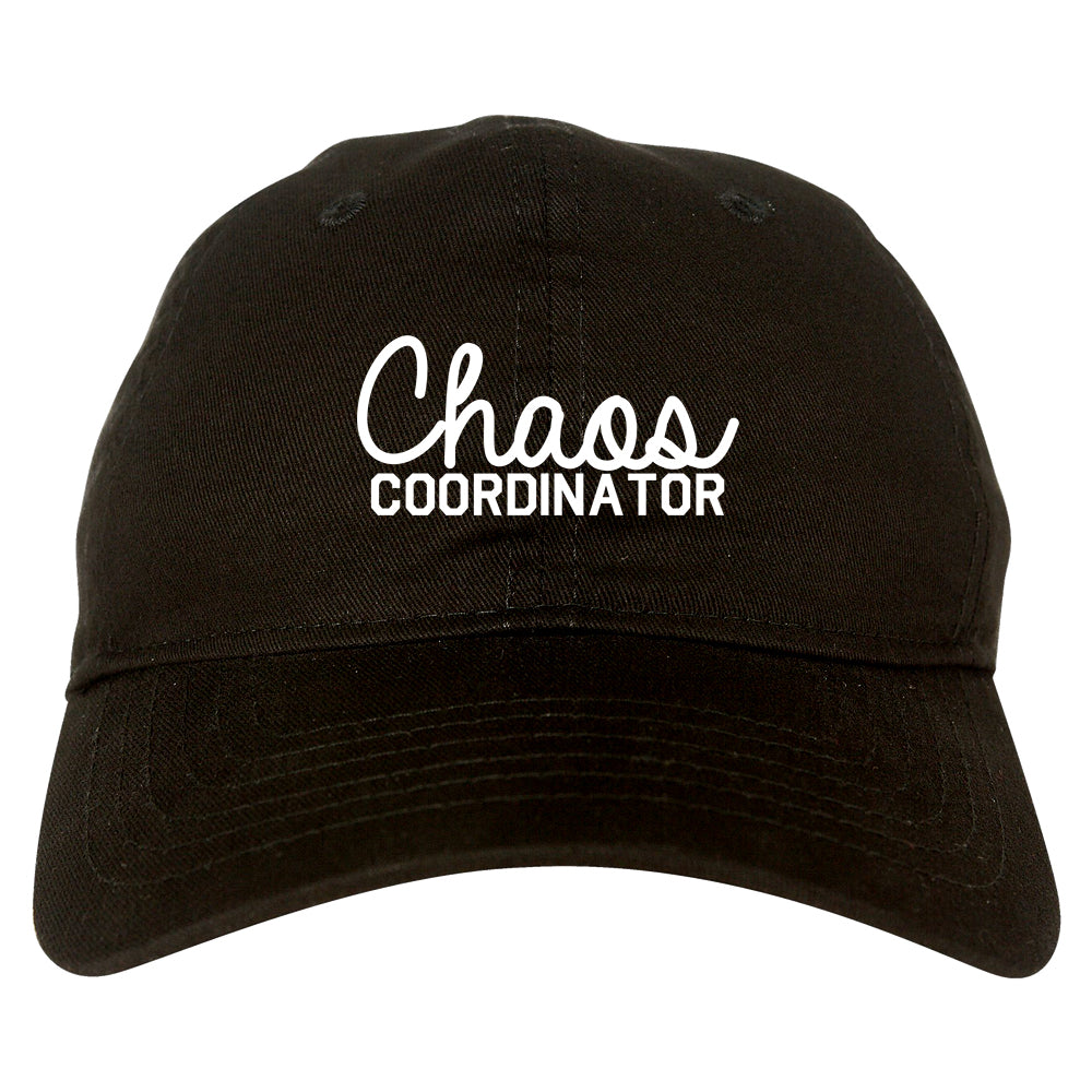 Chaos Coordinator Mom Life Dad Hat Black