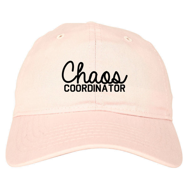 Chaos Coordinator Mom Life Dad Hat Pink