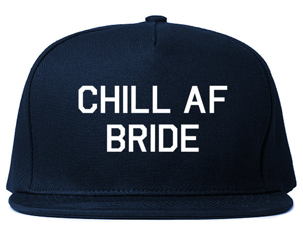 Chill AF Bride Wedding Blue Snapback Hat