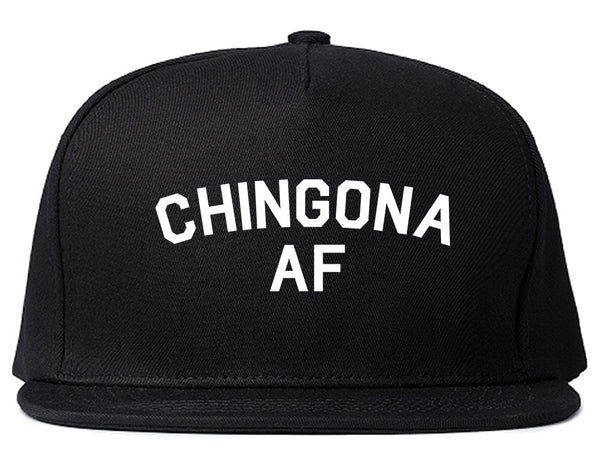 Chingona AF Spanish Slang Mexican Snapback Hat Black