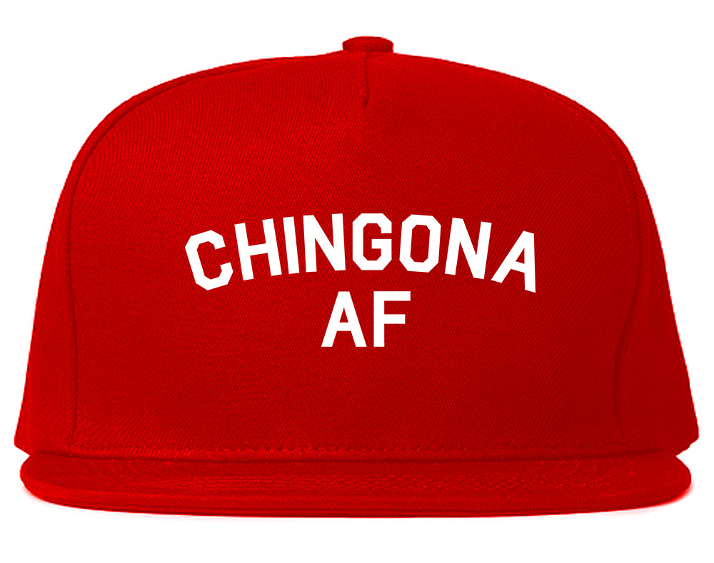 Chingona AF Spanish Slang Mexican Snapback Hat Red
